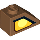 LEGO Slope 1 x 2 (45°) with Yellow eye right (3040 / 29136)