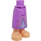 LEGO Hip with Medium Skirt with Lavender Triangle (59794)