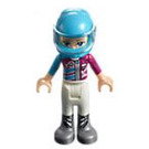 LEGO Stephanie with Blue Helmet Minifigure