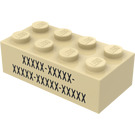 LEGO Brick 2 x 4 with Minecraft Code (3001 / 47149)