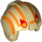 LEGO Rebel Pilot Helmet with Orange and Flames (30370 / 50095)