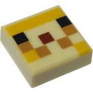 LEGO Tile 1 x 1 with Pixelated Minecraft Pufferfish Fry Face with Groove (3070 / 76944)