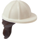 LEGO Construction Helmet with Dark Brown Hair (16178 / 29211)