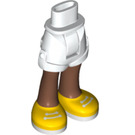 LEGO Hip with Rolled Up Shorts with Yellow shoes with Thick Hinge (35557)
