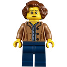 LEGO Woman in Dark Flesh Jacket Minifigure
