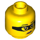 LEGO Criminal Minifigure Head (Recessed Solid Stud) (3626 / 84784)
