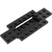 LEGO Black Car Base 10 x 4 x 2/3 with 4 x 2 Centre Well (30029)