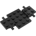 LEGO Black Car Base 7 x 4 x 0.7 (2441 / 68556)