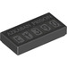 LEGO Black Tile 1 x 2 with Azkaban Prison Mugshot Board with Groove (3069 / 67384)