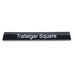 LEGO Black Tile 1 x 8 with "Trafalgar Square" Decoration (4162 / 52998)