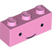 LEGO Brick 1 x 3 with Face with Black Eyes, Thin Smile 'Princess Bubblegum' (3622 / 32737)