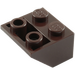 LEGO Dark Brown Slope 2 x 2 (45°) Inverted with Flat Spacer Underneath (3660)