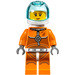 LEGO Female Astronaut in Orange Space Suit Minifigure