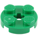 LEGO Green Plate 2 x 2 Round with Axle Hole (with '+' Axle Hole) (4032)