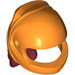 LEGO Helmet with Dark Red Hair Ponytail (36293)