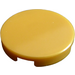 LEGO Pearl Gold Tile 2 x 2 Round with Bottom Stud Holder (14769)