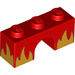 LEGO Red Arch 1 x 3 with Flames (4490)