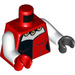 LEGO Harley Quinn - White Arms Minifig Torso (973 / 76382)