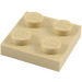 LEGO Tan Plate 2 x 2 (3022 / 94148)