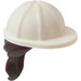 LEGO Construction Helmet with Dark Brown Hair (16178 / 29211)