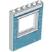 LEGO Panel 1 x 6 x 6 with Window Cutout with Blue Wall (15627)