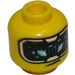LEGO Yellow Digi Kai Head (Recessed Solid Stud) (3626)