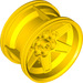 LEGO Yellow Wheel Rim Ø56 X 34 with 6 Holes (15038 / 51150)