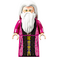 LEGO Albus Dumbledore with Magenta Robe with Skirt Minifigure