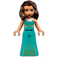 LEGO Amelia with Turquoise Dress with Gold Diamonds Minifigure