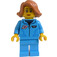 LEGO Astronaut in Blue Uniform - Female Minifigure