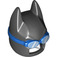 LEGO Black Batman Cowl Mask with Blue Swimming Goggles (29742)