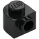 LEGO Black Brick 1 x 1 x 0.7 Round with Side Stud (3386)