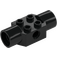 LEGO Black Brick 2 x 2 with Hole and Two Rotation Joint Sockets (48172 / 48461)