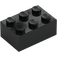 LEGO Black Brick 2 x 3 (3002)