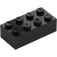 LEGO Black Brick 2 x 4 (3001 / 72841)