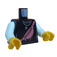 LEGO Black Parker L. Jackson Minifig Torso (973 / 76382)