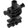 LEGO Black Skeleton Torso with Rounded Ribs with Thick Shoulder Pins (60115 / 78132)