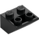 LEGO Black Slope 2 x 2 (45°) Inverted with Flat Spacer Underneath (3660)