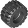 LEGO Black Tire Ø21 x 12 - Offset Tread Small Wide with Band Around Center of Tread (87697)