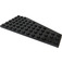 LEGO Black Wedge Plate 6 x 12 Wing Left (3632 / 30355)