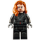 LEGO Black Widow with Mid-Length Hair and Printed Arms Minifigure