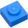 LEGO Blue Plate 1 x 1 (3024 / 30008)