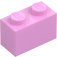 LEGO Bright Pink Brick 1 x 2 with Bottom Tube (3004 / 93792)