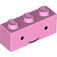 LEGO Brick 1 x 3 with Face with Black Eyes, Thin Smile 'Princess Bubblegum' (3622 / 32737)