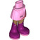 LEGO Bright Pink Hip with Basic Curved Skirt with Magenta Boots with Silver Stars with Thick Hinge (35634)