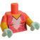 LEGO Coral Kitty Pop Minifig Torso (973 / 16360)