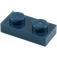 LEGO Dark Blue Plate 1 x 2 (3023 / 28653)