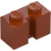 LEGO Dark Orange Brick 1 x 2 with Groove (4216)