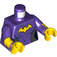 LEGO Dark Purple Batgirl - Smiling Minifig Torso (973 / 76382)