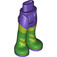 LEGO Dark Purple Hip with Pants with Green Boots and Lime Chevrons (16985 / 92821)